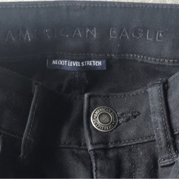 AMERICAN EAGLE OUTFITTERS Next Level Stretch Skinny Mid Rise Denim Jeggings - Picture 3 of 4